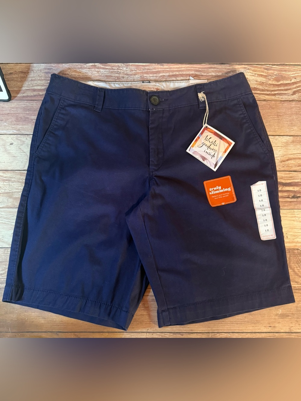 Dockers Women’s Navy Slimming Chino Shorts